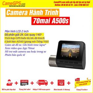 70MAI A500s Camera Hành Trình Quốc Dân (Bản quốc tế) Chỉ cam trước