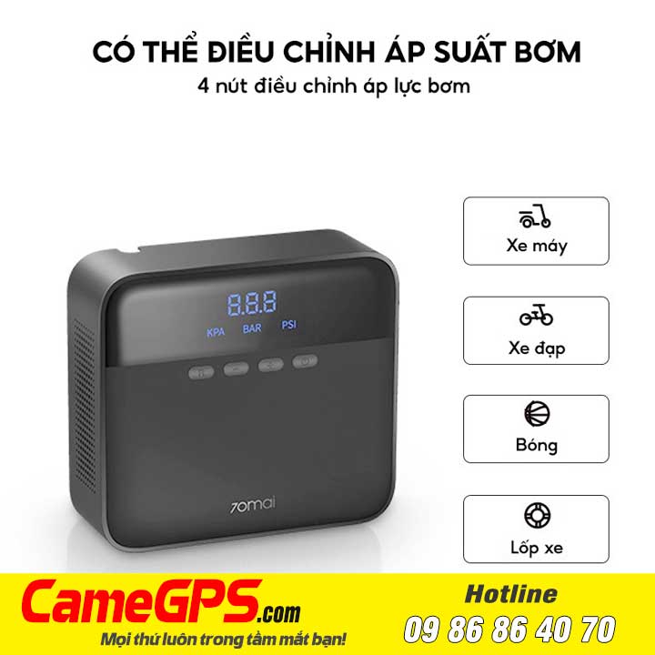 Bơm Lốp Xe Ô Tô 70mai Midrive TP03 Tại Huế – Phụ Kiện Ô Tô Không Thể Thiếu